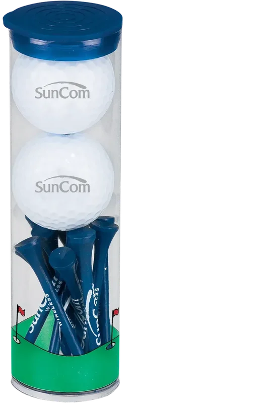 2 Ball Tall Tube W/ Pinnacle Rush Golf Balls — view 2