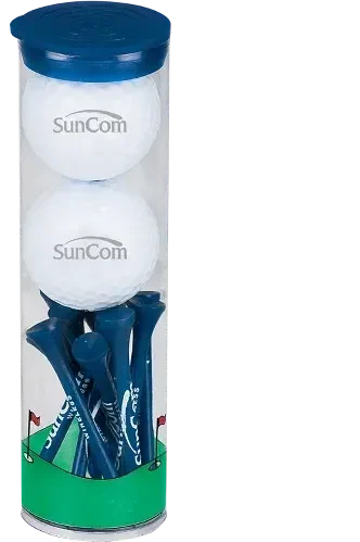 Custom Logo Golf Ball Set with Tee Tube - Callaway Warbird 23 (Green Cap)