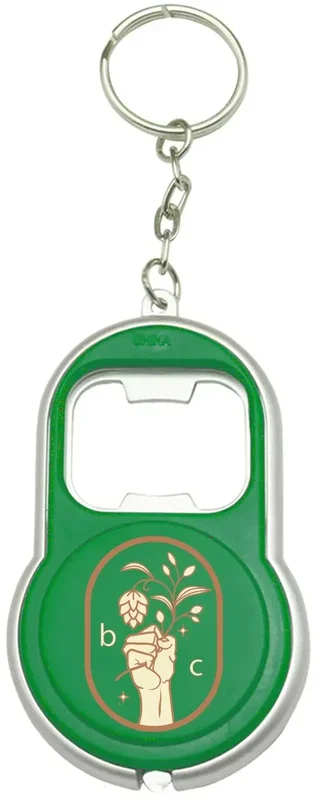 Personalized LED Bottle Opener Keychain — view 2
