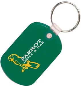 Custom Soft Plastic Key Tags - 2 Color