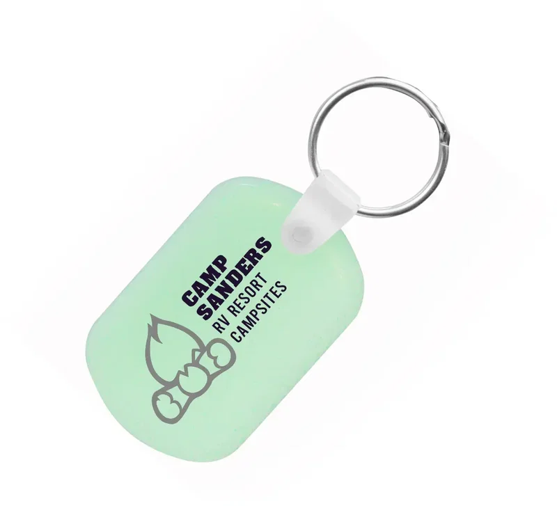 Custom Soft Plastic Key Tags - 2 Color — view 4