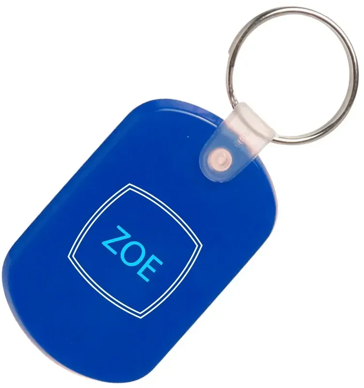 Custom Soft Plastic Key Tags - 2 Color — view 7