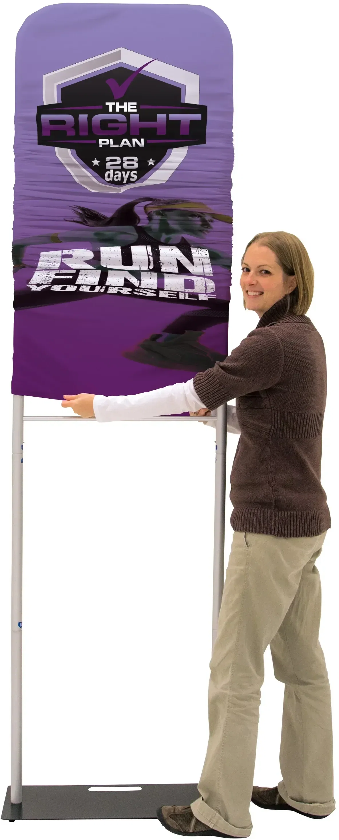 2' EuroFit Banner Display Kit (Biodegradable Fabric) — view 2