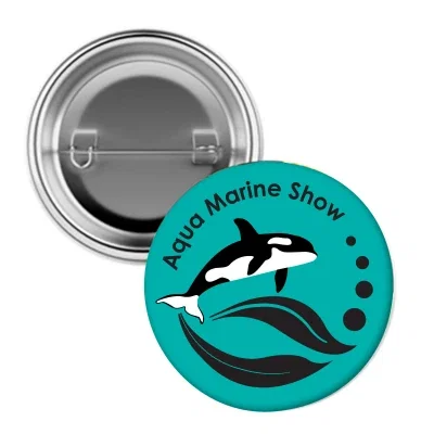 - 2 ¼" Full Color Pin Back Button