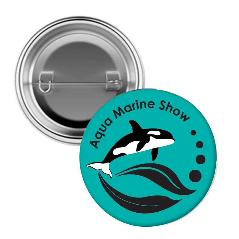 - 2 ¼" Full Color Pin Back Button — view 2