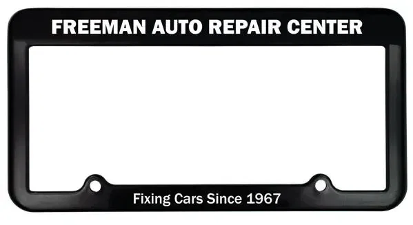 Customized 2 Holes License Plate Frame — view 2