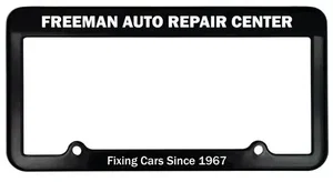Customized 2 Holes License Plate Frame