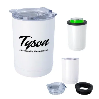 Copper insulated holder that converts into a drinking tumbler