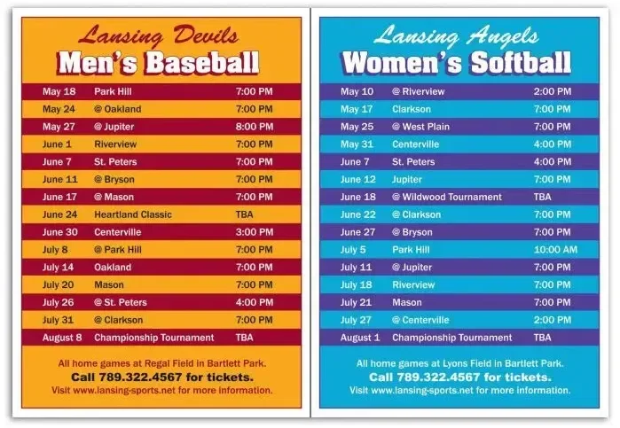 Custom Printed 2 in 1 Schedule Magnet