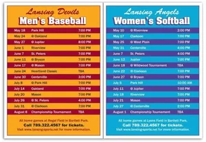 Custom Printed 2 in 1 Schedule Magnet
