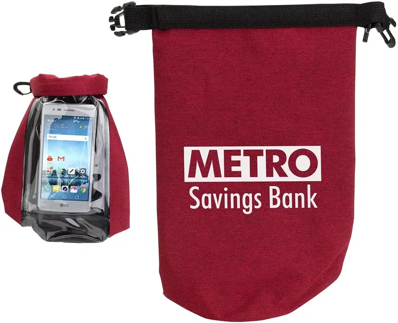 Personalized Waterproof Gear Bag with Touch-Thru Phone Pocket — view 3