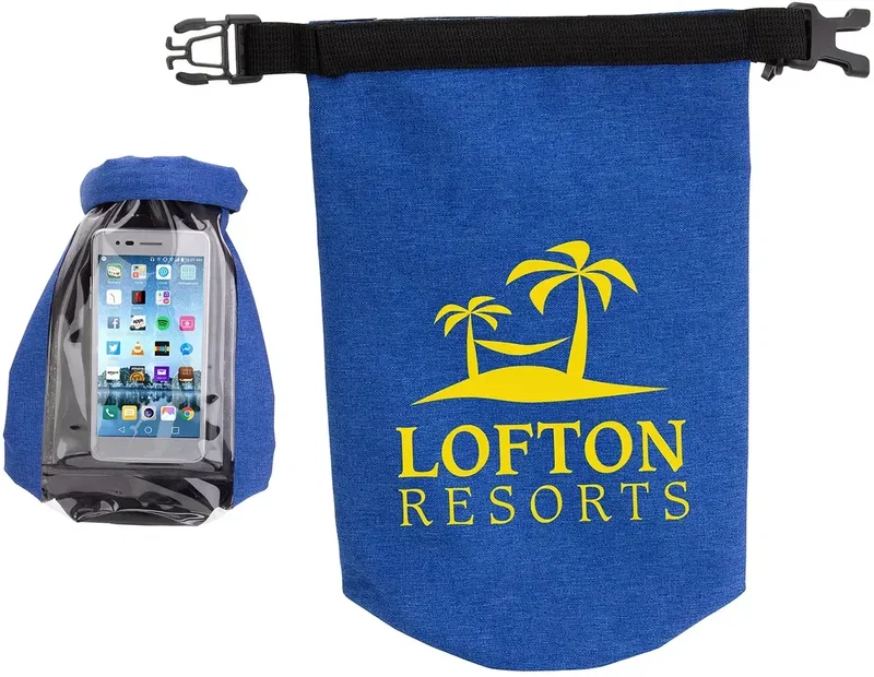 Personalized Waterproof Gear Bag with Touch-Thru Phone Pocket — view 4