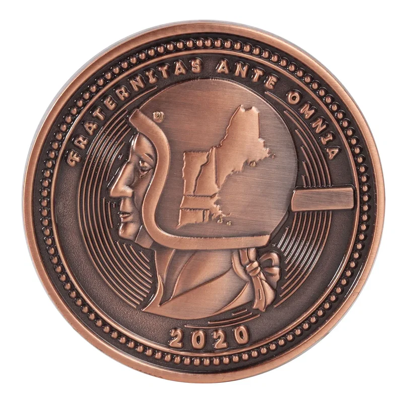 Branded Brass Challenge Coins — view 2