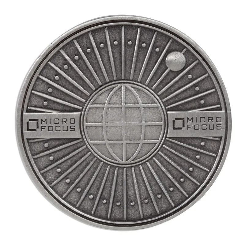 Branded Brass Challenge Coins — view 3