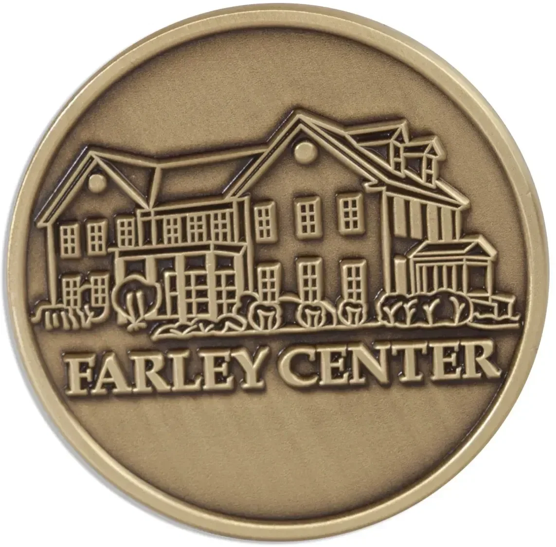 Custom Zinc Challenge Coins (No Color Fill) — view 2