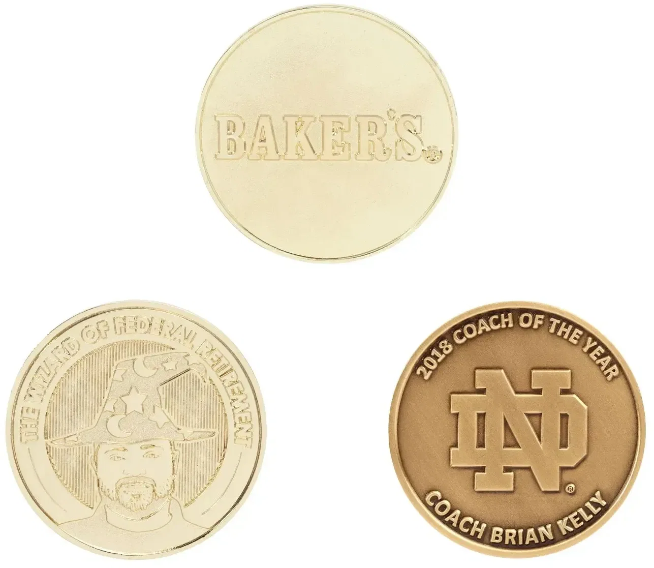 Custom Zinc Challenge Coins (No Color Fill) — view 3