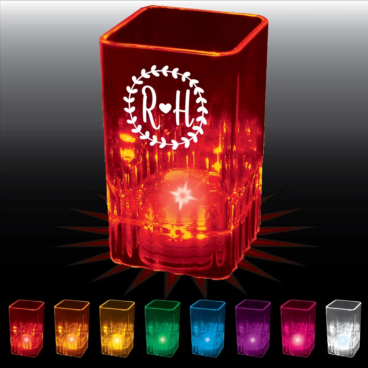 Fluted Square Shot Glass - 2 Oz. — view 2