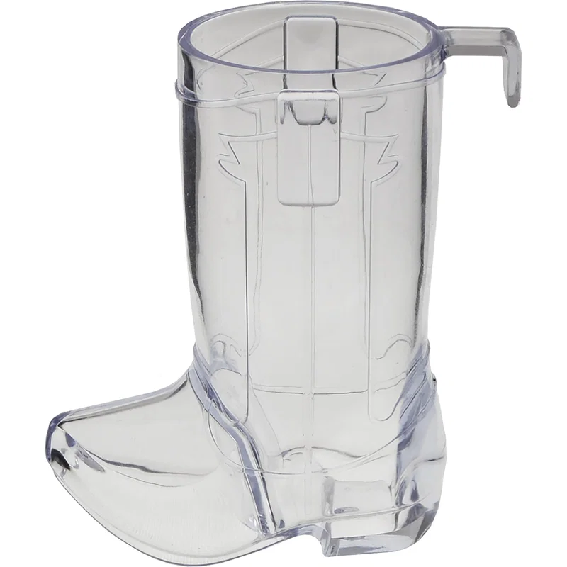 2 oz. Plastic Boot Shaped Sidecar Hook Shot Glass — view 2
