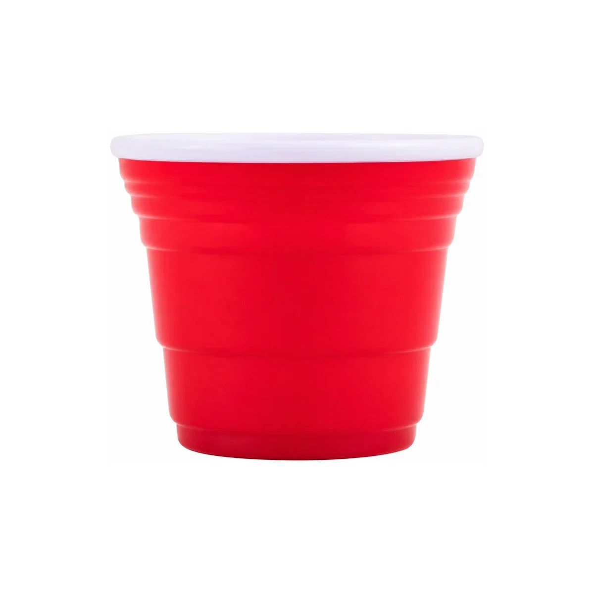 Rim and tapered sides of the small drinking cup