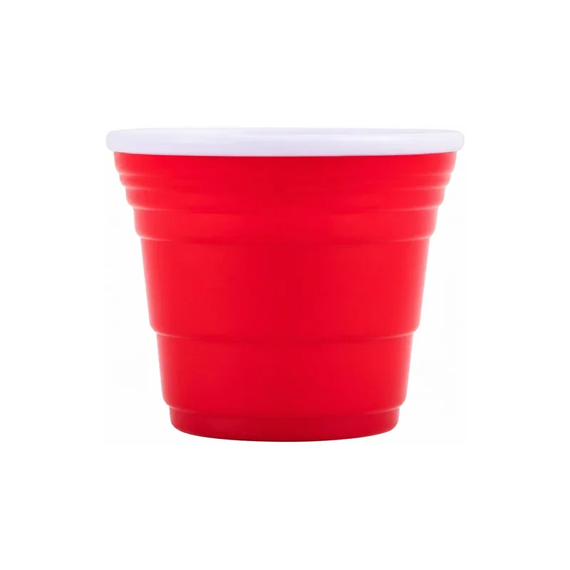 Rim and tapered sides of the small drinking cup