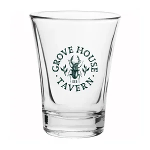 2 oz. Traditional Shot Glass, 1.9" x 3.9" Glass, Full-Color Imprint