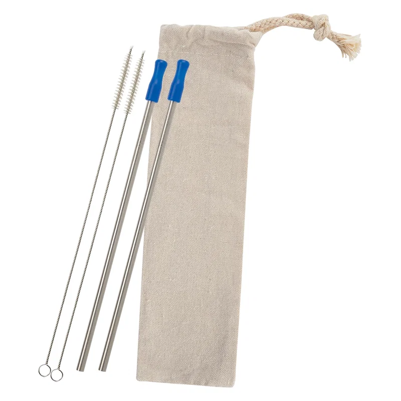 2-Pack Stainless Straw Kit with Cotton Pouch — view 5
