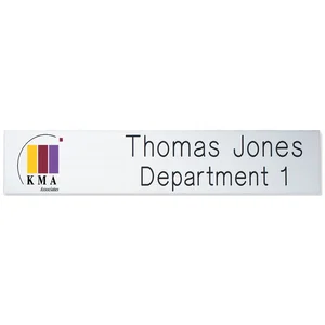2-Ply Plastic Engraved Desk and Wall Name Plate, 10" x 2"