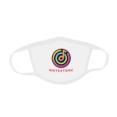Two ply polyester mask with a bendable nose wire