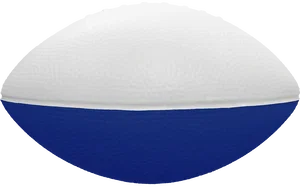 Imprinted 2 Tone Foam Football (7")