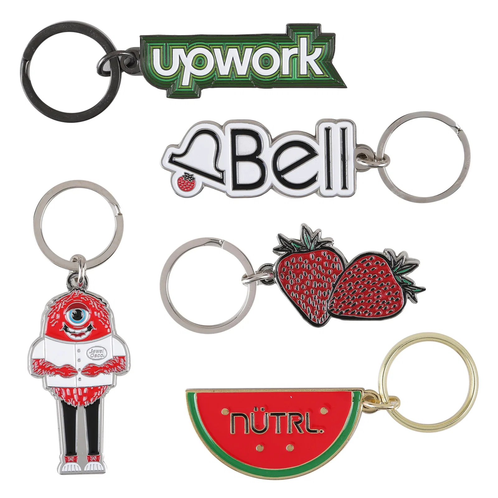 2" x 1" Diestruck Soft Enamel Keychain — view 2