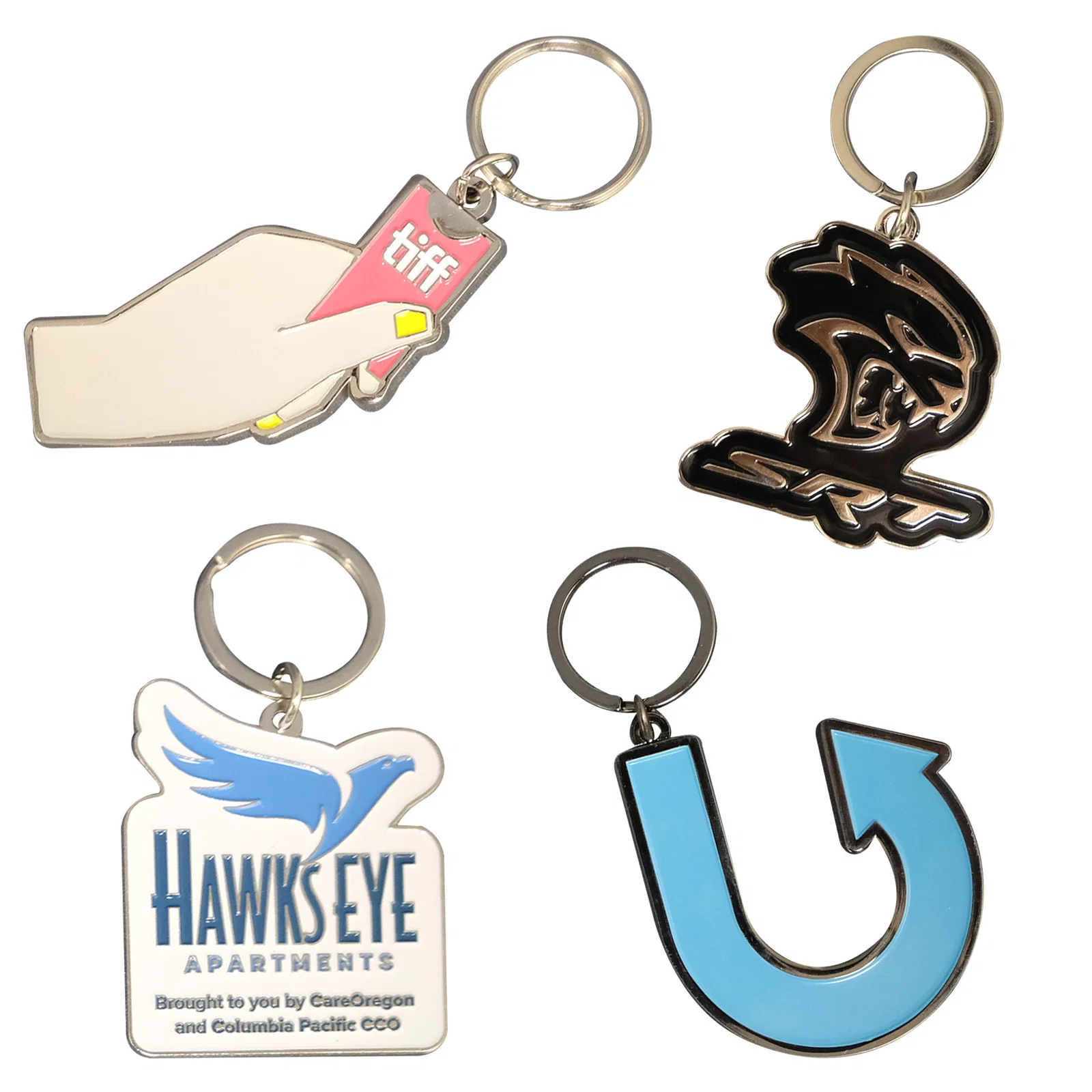 2" x 2" Diestruck Soft Enamel Keychain — view 2