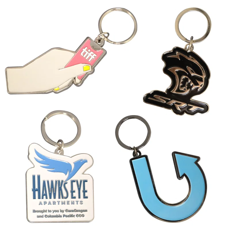 2" x 2" Diestruck Soft Enamel Keychain — view 2
