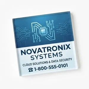 2" x 2" Square Clear Acrylic Magnet, Full-Color Imprint