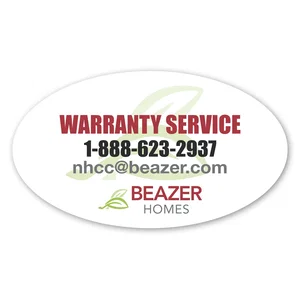 2 x 3.5 Inch Oval Removable Label
