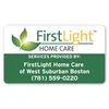 2 x 3.5 Inch Rectangle Removable Label in Clear Bopp