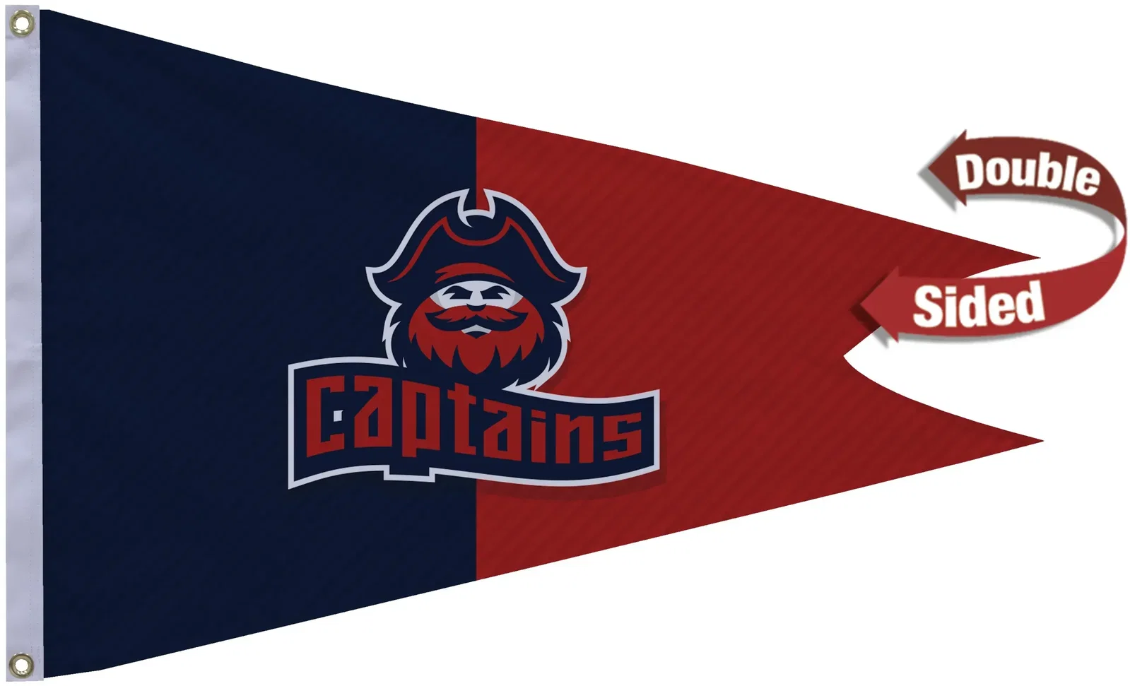 2' x 3' Nylon Burgee Flag Double-Sided — view 4