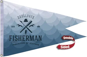 2' x 3' Polyester Burgee Flag Double-Sided