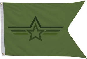 2' x 3' Polyester Guidon Flag Single-Sided