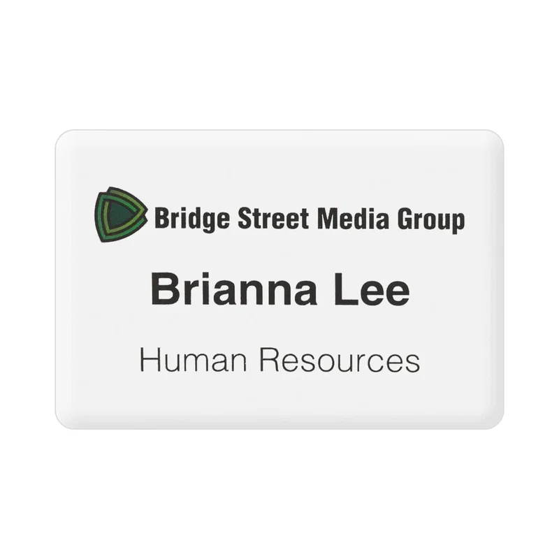 Custom Logo PVC Name Badge