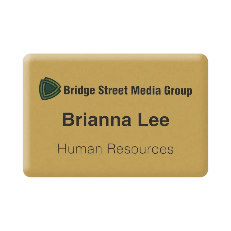 Custom Logo PVC Name Badge — view 1