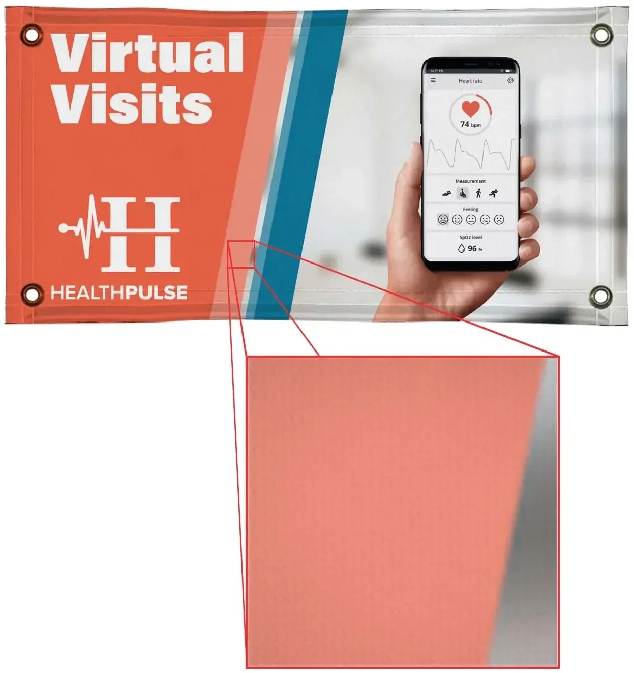 2' x 4' 13 oz. Vinyl Banner Single-Sided — view 3