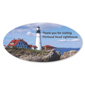 2 x 4 Inch Oval Repositionable Label