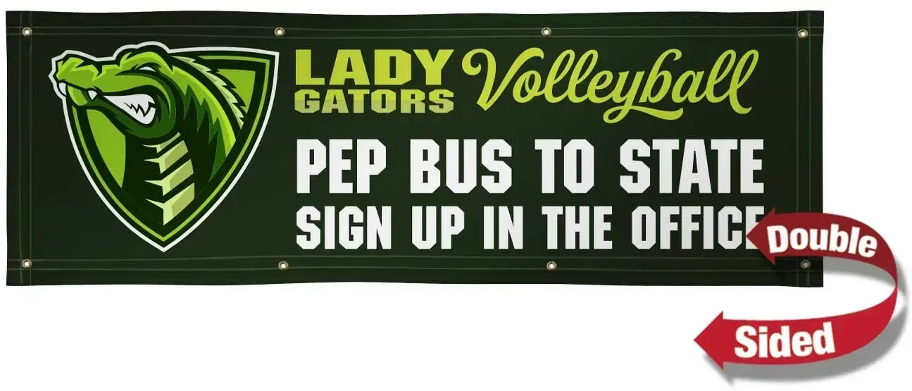 2' x 6' 13 oz. Smooth Vinyl Banner Double-Sided — view 3