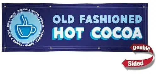 2' x 6' 18 oz. Vinyl Banner Double-Sided