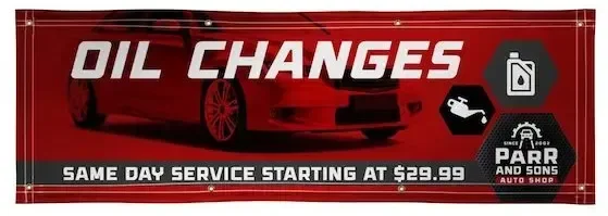 2' X 6' Super Poly Knit Fabric Banner