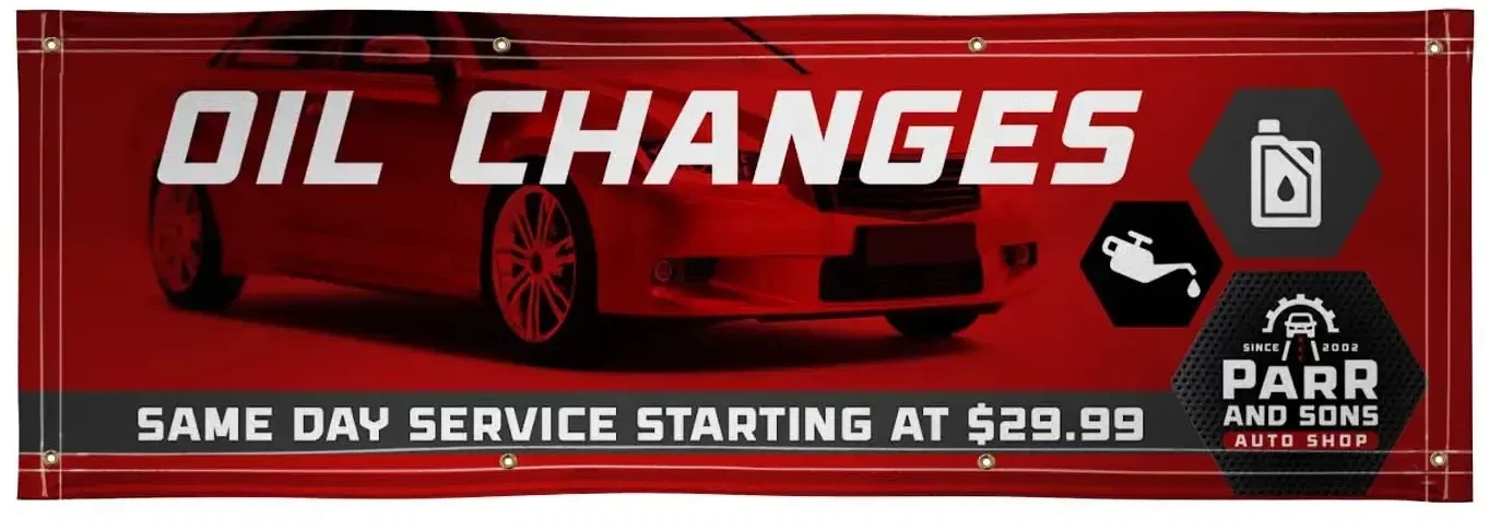 2' X 6' Super Poly Knit Fabric Banner — view 2