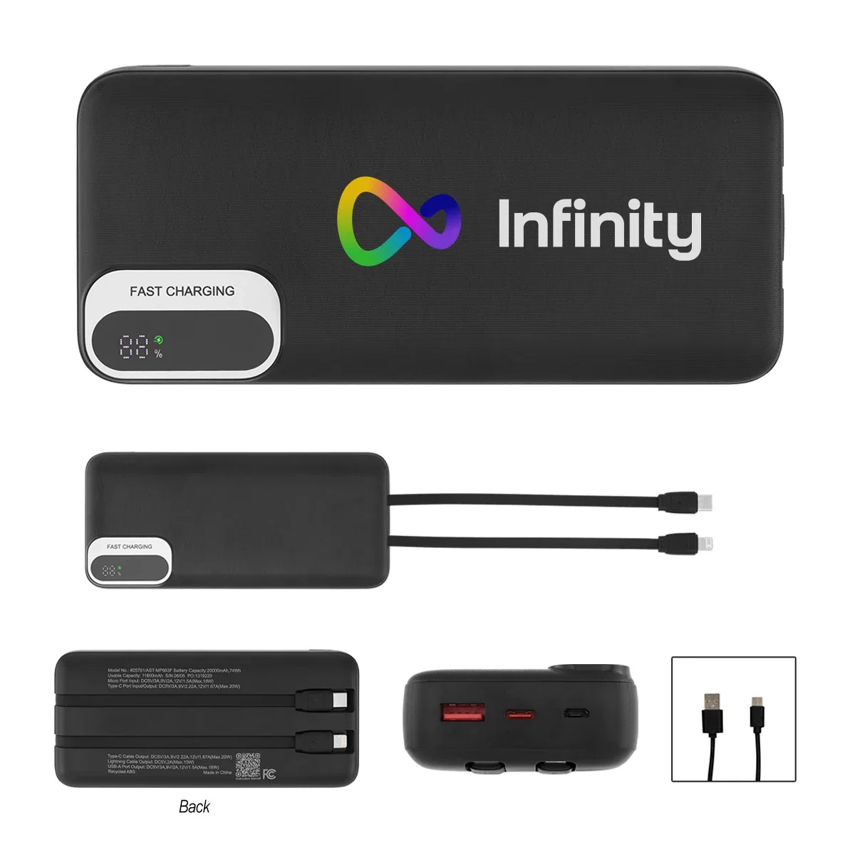 Charging a phone from a bag on the go