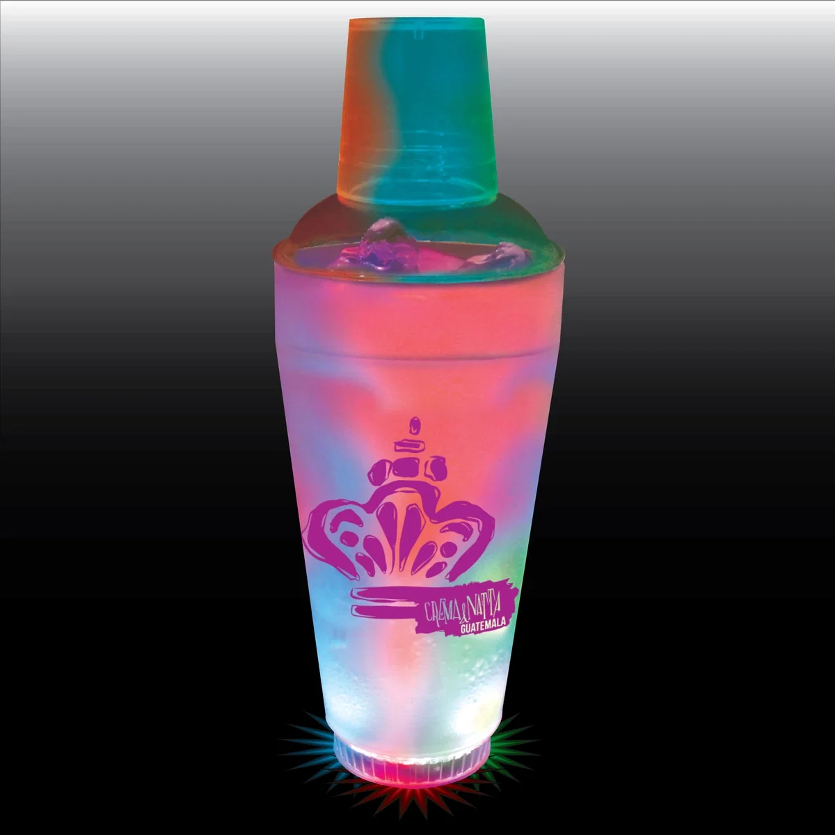 20 oz. 3 Piece Light Plastic Cocktail Shaker — view 3