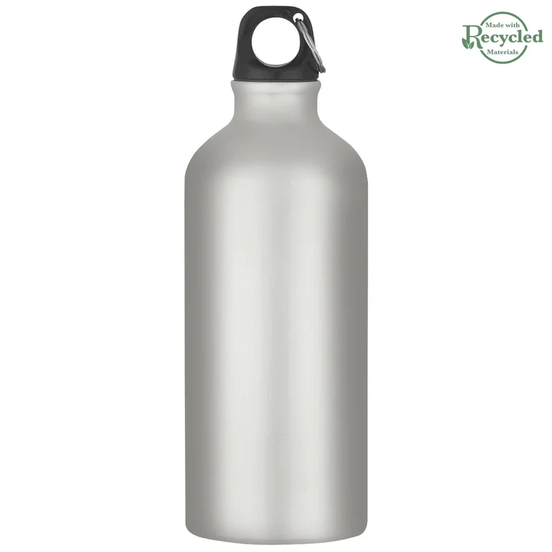 Rear side of the aluminum drinkware shown plainly