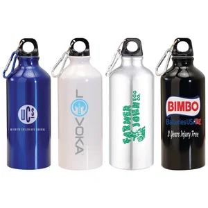 Custom Carabiner Aluminum Water Bottle - 20 oz.